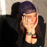 Metallic Crochet Hat