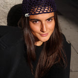 Metallic Crochet Hat