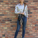 APUNU Bucket Bag Small Black & Brown