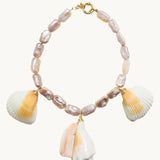 Collar Perlas Barrocas y Conchas Naturales