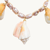 Collar Perlas Barrocas y Conchas Naturales