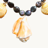 Collar Perlas Barrocas y Conchas Naturales