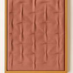 Cuadro artesanal Nido Smokey Blush de MORISQUETA en lana hecha a mano con tono rosa palo ahumado