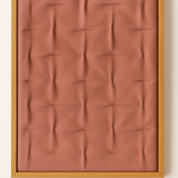 Cuadro artesanal Nido Smokey Blush de MORISQUETA en lana hecha a mano con tono rosa palo ahumado