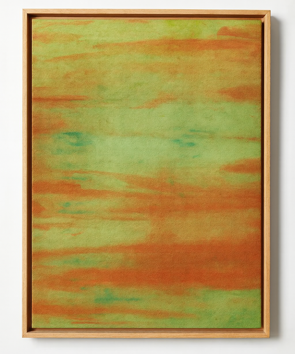 Cuadro artesanal Somnia Earth de MORISQUETA en lana pintada a mano con estética onírica y tonos tierra